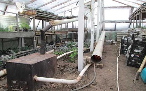 Пічне опалення в теплиці